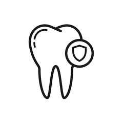 tooth icon vector logo template in trendy flat style