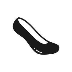 shoes icon, women shoes, footwear icon in trendy flat design