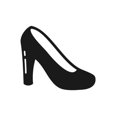 shoes icon, women shoes, footwear icon in trendy flat design