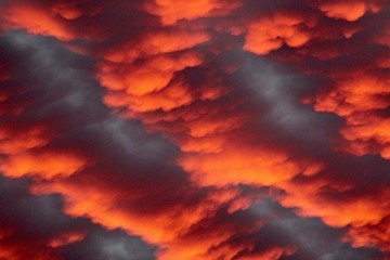 red sky sunrise