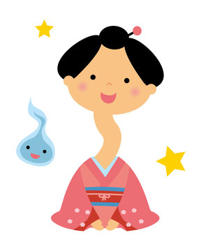 ろくろ首　妖怪　イラスト