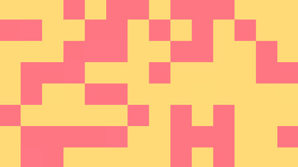 Abstract geometric background with red, yellow and pink polygons.