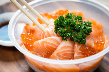 Salmon and salmon roe don