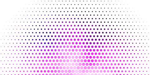 Light Purple, Pink vector pattern with spheres. Illustration with set of shining colorful abstract spheres. New template for a brand book.