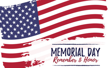 Memorial Day template card