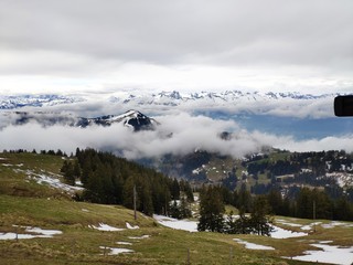 Fototapeta premium mountain landscape with snow