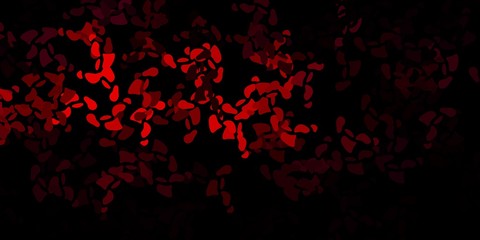 Dark pink vector background with random forms.