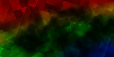 Dark Multicolor vector texture with poly style with cubes.