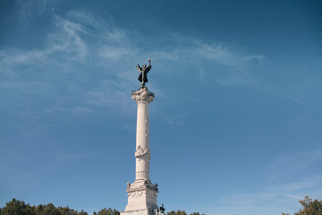 Place de Quinconces Copper Angel Statue Bordeaux France Europe
