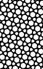 Fototapeta premium Ornament with elements of black and white colors.