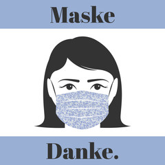 Maskenpflicht_Frau_Blue