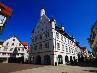 Biberach, Deutschland: Das Rathaus am Marktplatz