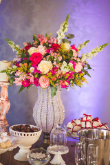 Obraz na płótnie Canvas flower arrangement for party decoration