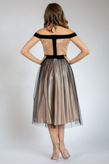 Fototapeta premium young model posing in fashion dress