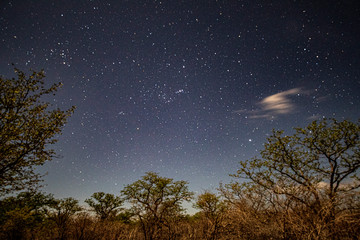 The nighttime skies over Halali just in Etosha National Park