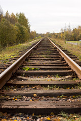 Fototapeta premium Railway going to the horizon