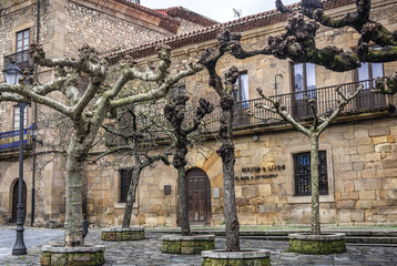 Museum building, birthplace of Gaspar Melchor de Jovellanos in historic part of Gijon city in northwestern Spain