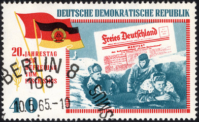 Postage stamps of the Deutsche Demokratische Republik. Stamp printed in the Deutsche Demokratische Republik. Stamp printed by Deutsche Demokratische Republik.