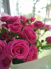 pink roses bouquet