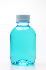 Naklejka premium Alcohol 75% in the bottle for cleaning hands protect you and family from coronavirus covid 19