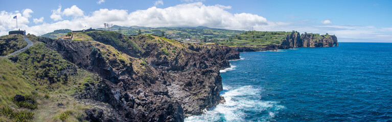 Walk on the Azores archipelago. Discovery of the island of Sao Miguel, Azores.
