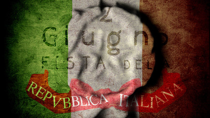 Festa della Repubblica italiana bandiera, 2 Giugno.