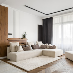 Elegant and bright living room