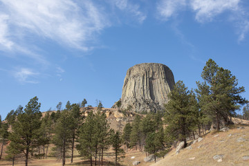 Fototapeta na wymiar Devils Tower National Monument in Northern Wyoming USA