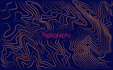 Background contour lines to simulate topographic maps