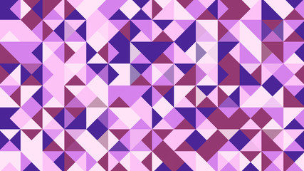 Abstract geometric background with cherry, pink, purple and blue polygons.