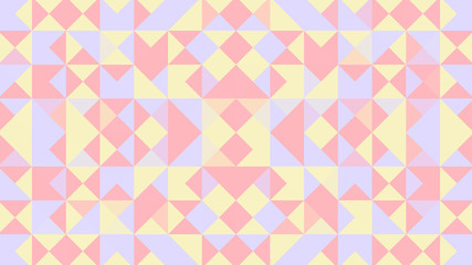 Abstract geometric background with yellow and red polygons.