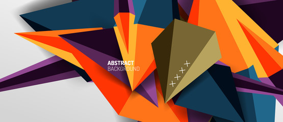 Trendy simple triangle abstract background, dynamic motion concept. Vector Illustration For Wallpaper, Banner, Background, Card, Book Illustration, landing page