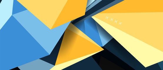 Trendy simple triangle abstract background, dynamic motion concept. Vector Illustration For Wallpaper, Banner, Background, Card, Book Illustration, landing page