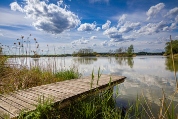 Lake Adamov in western Slovakia