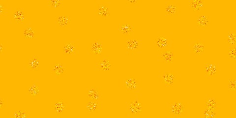 Light Yellow vector natural backdrop with flowers.