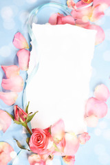 Spring background with petals