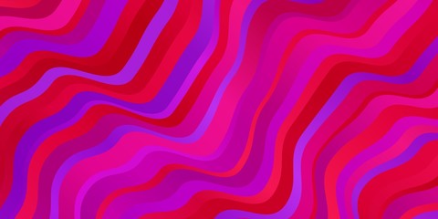 Light Purple, Pink vector template with lines. Bright sample with colorful bent lines, shapes. Smart design for your promotions.