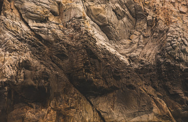 Close up of rock formations at Los Cabos, Mexico