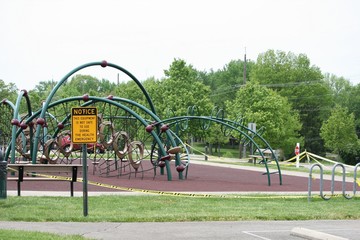 Playground Closed: Notice This Equipment Is Not Safe To Use During The Health Emergency
