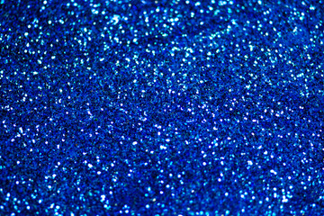 Glitter light abstract blue bokeh light background