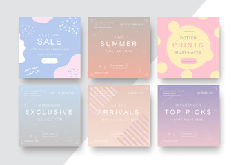 Square Mobile Banners Layout