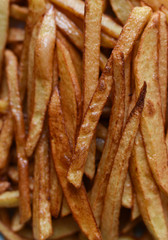 French fries with toasted crispy crust