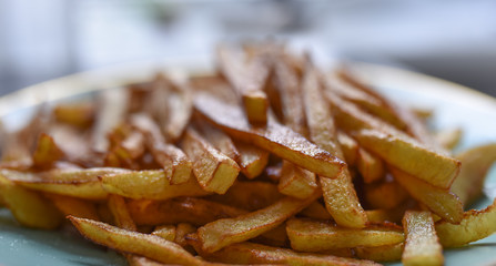 French fries with toasted crispy crust