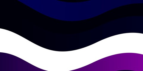 Dark Pink, Blue vector backdrop with bent lines. Colorful geometric sample with gradient curves.  Smart design for your promotions.