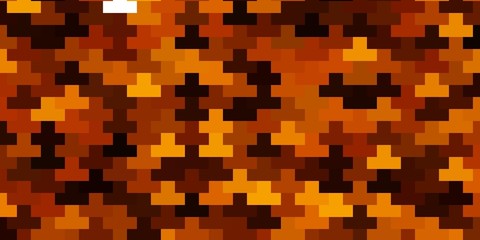 Dark Orange vector template in rectangles. New abstract illustration with rectangular shapes. Best design for your ad, poster, banner.