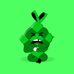 illustration vector graphic of ketupat eid Fitri mascot
