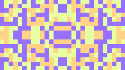Abstract geometric background with purple, yellow and orange polygons.