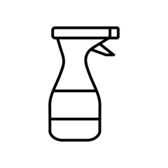 spray bottle icon, line style