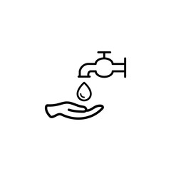 washing hand icon flat vector logo design trendy
