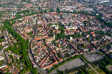 Luftaufnahme der Stadt Münster Westfalen NRW in Deutschland © FotoStuss